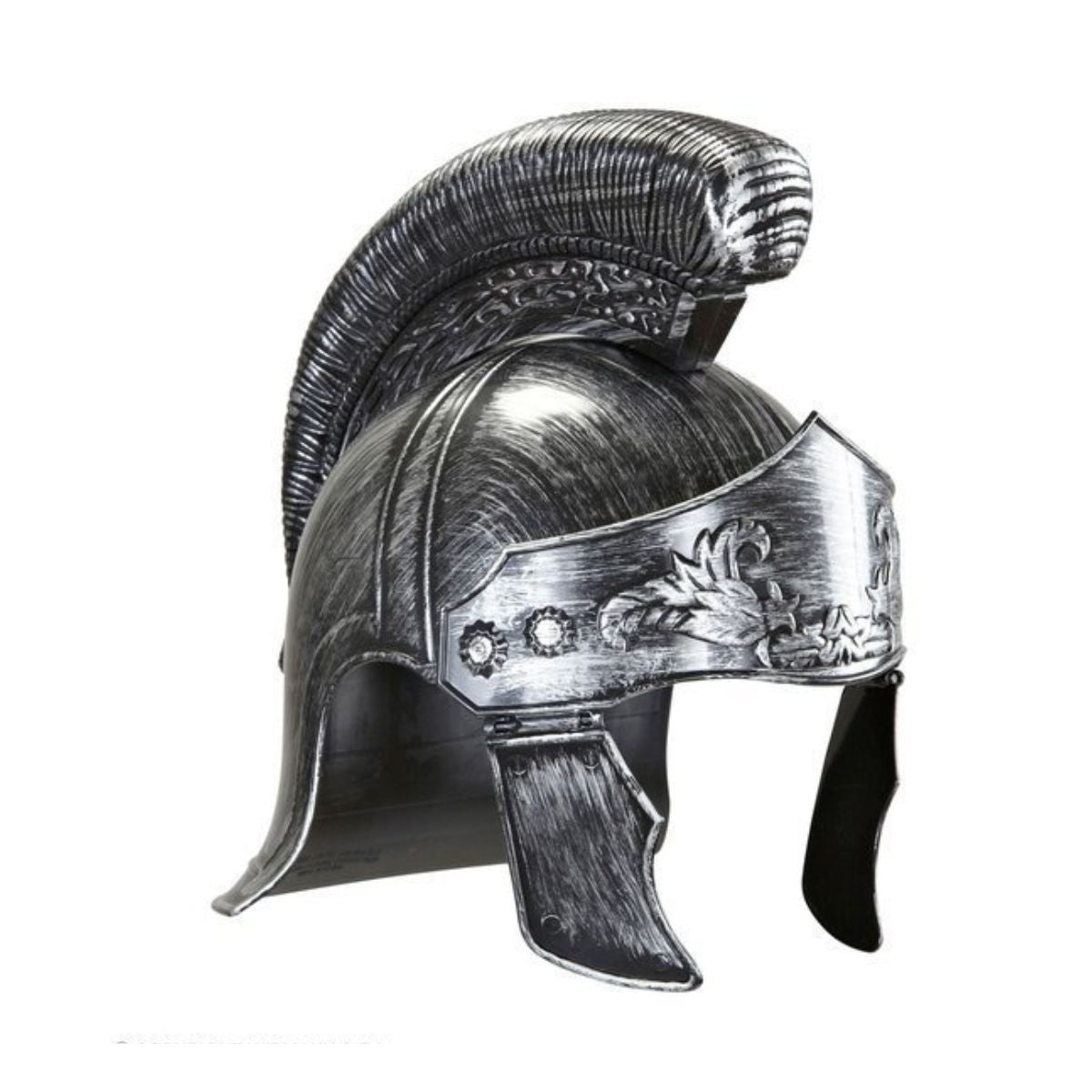 Capacete Fantasia Guerreiro Romano Com Laterais Prateado Capacete Fantasia Guerreiro Romano Com Laterais Prateado